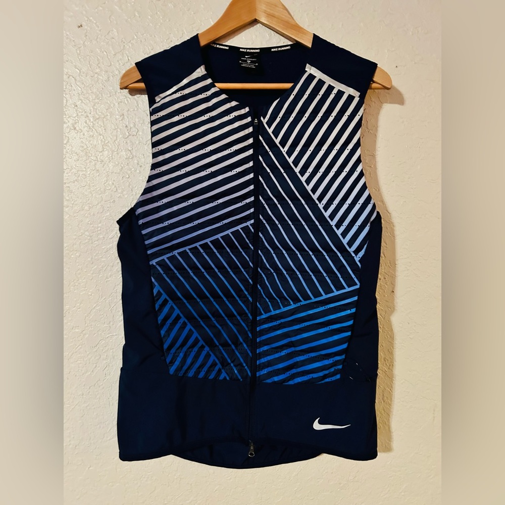 Nike AeroLoft Flash Running Vest Blue men’s Size Medium